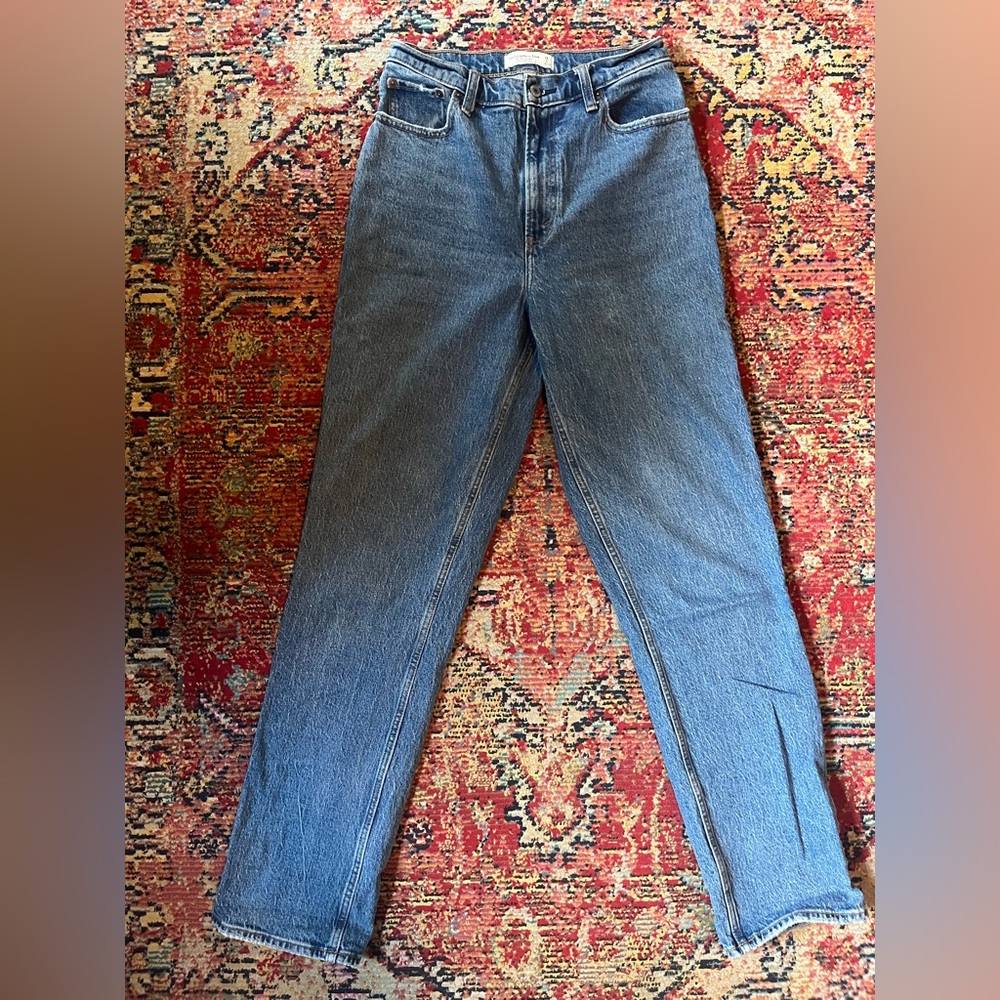 Abercrombie & Fitch Straight Leg Blue Jeans